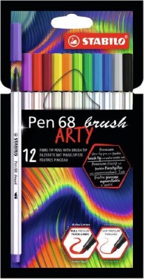 Stabilo Arty Brush Μαρκαδόροι Σχεδίου Πολύχρωμοι 12τμχ 568/12-21-20