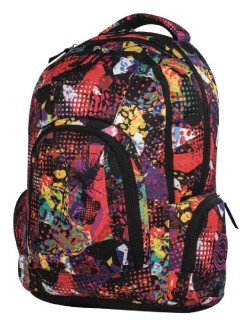 Deck 9 Lines Σχολική Τσάντα Πλάτης Γυμνασίου - Λυκείου Πολύχρωμη Μ29 x Π19 x Υ42cm 8-01-814-19