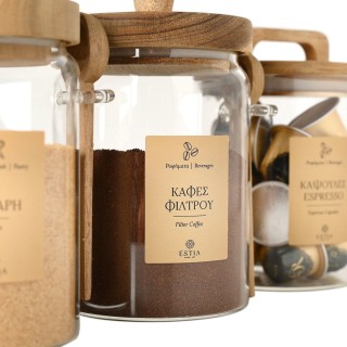 ESTIA ΕΤΙΚΕΤΕΣ ΓΙΑ ΔΟΧΕΙΑ ΑΠΟΘΗΚΕΥΣΗΣ ΦΑΓΗΤΟΥ 4.4x6cm