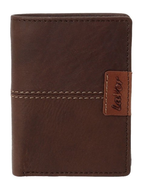 Lavor Δερμάτινο Ανδρικό Πορτοφόλι Καρτών με RFID Καφέ 1-6066