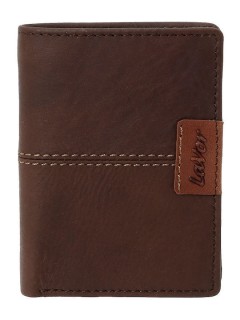 Lavor Δερμάτινο Ανδρικό Πορτοφόλι Καρτών με RFID Καφέ 1-6066