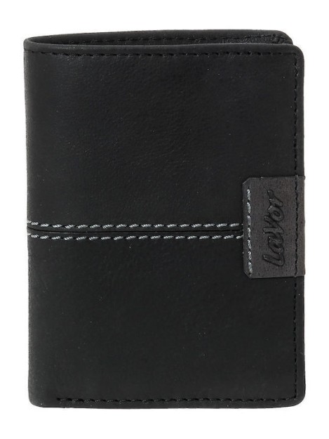 Lavor Δερμάτινο Ανδρικό Πορτοφόλι Καρτών με RFID Μαύρο 1-6066
