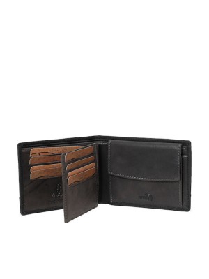 Lavor Δερμάτινο Ανδρικό Πορτοφόλι Καρτών με RFID Μαύρο 1-6064