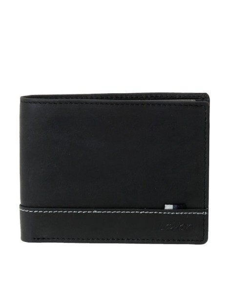 Lavor Δερμάτινο Ανδρικό Πορτοφόλι Καρτών με RFID Μαύρο 1-6064