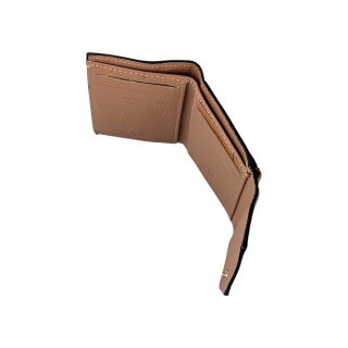 Lavor Μικρό Δερμάτινο Γυναικείο Πορτοφόλι με RFID Nude 1-6082