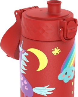 Ion8 Παιδικό Παγούρι Μονόκερος Ανοξείδωτο Κόκκινο 600ml I8SS600PRUNIC