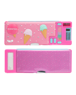 Yolo Ice Cream Κασετίνα Βαρελάκι με 1 Θήκη Ροζ 11305