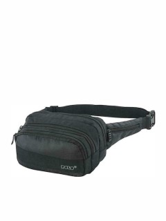 Polo Double Square Ανδρικό Τσαντάκι Μέσης Μαύρο 9-08-106-2000