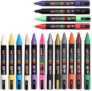 Posca Ανεξίτηλοι Μαρκαδόροι 2.5mm 16τμχ
