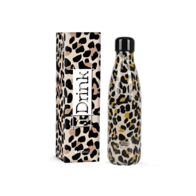 I-Total iDrink Graphics Leopard Μπουκάλι Θερμός 0.50lt ID0028