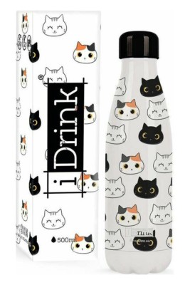 I-Total i Drink Cats Μπουκάλι Θερμός 0.5lt ID0093