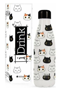 I-Total i Drink Cats Μπουκάλι Θερμός 0.5lt ID0093