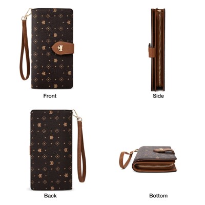 Γυναικείο PVC πορτοφόλι Foxer 2161013F καφέ