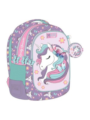 Τσάντα Πλάτης Δημοτικού Must Lovely Unicorn Μονόκερος 3 Θέσεων 000586281