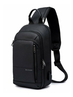 Bange 1911 Ανδρική Τσάντα Στήθους σε Μαύρο χρώμα