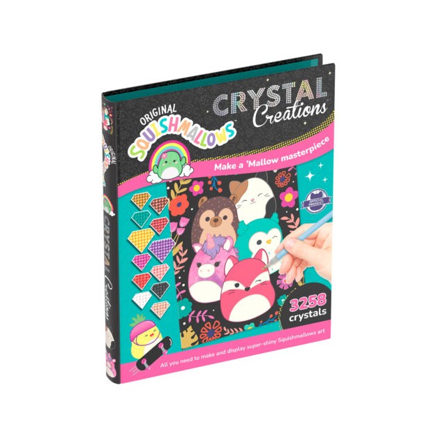 Crystal Creations: Squishmallows Κατασκευή με Χρωματιστά Κρυσταλλάκια