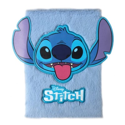 Σημειωματάριο Stitch Γούνινο Γαλάζιο