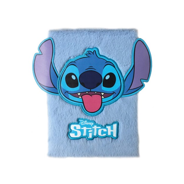 Σημειωματάριο Stitch Γούνινο Γαλάζιο
