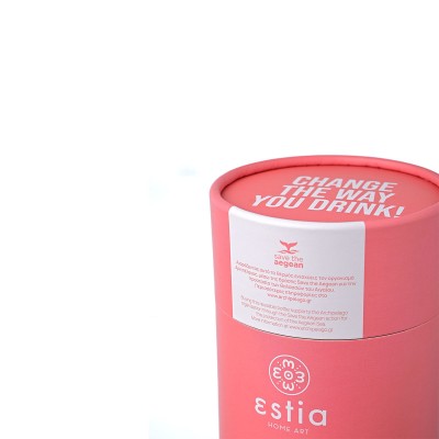 ESTIA ΘΕΡΜΟΣ COFFEE MUG SAVE THE AEGEAN 350ml FUSION CORAL