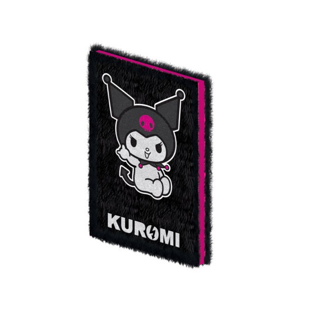 Σημειωματάριο KUROMI Γούνινο Μαύρο A5