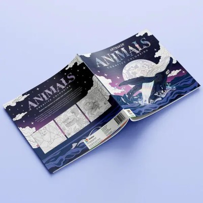 Hinkler Artmaker Animals Creative Colouring Book