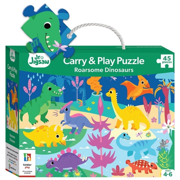 Junior Jigsaw Carry & Play: Roarsome Dinosaurs Puzzle 45 κομμάτια