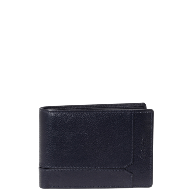 Lavor Δερμάτινο Ανδρικό Πορτοφόλι με RFID Μπλε 1-3799