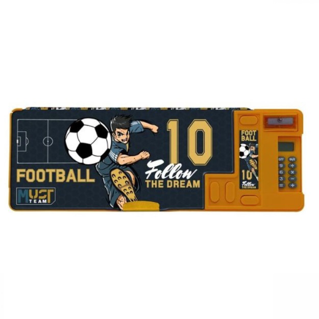 Must Κασετίνα με 1 Θήκη Ροζ 000586132 Football