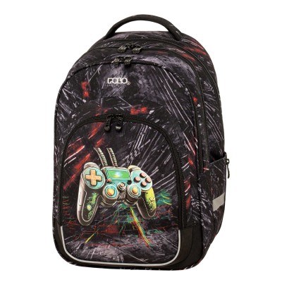 Polo Growly Gamer Σχολική Τσάντα Πλάτης Δημοτικού 25lt 9-01-058-8358
