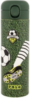 Polo Παιδικό Παγούρι Θερμός Ποδόσφαιρο Ανοξείδωτο με Καλαμάκι 500ml 9-49-005-8346