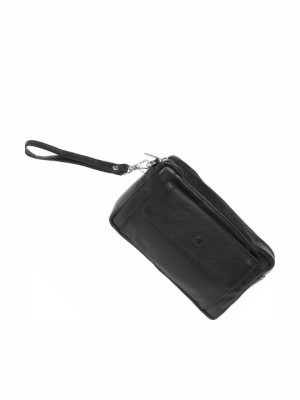 Lavor 1-38 Δερμάτινη Ανδρική Τσάντα Χειρός σε Μαύρο χρώμα