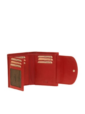 Lavor 1-6024 Μικρό Δερμάτινο Γυναικείο Πορτοφόλι Κόκκινο