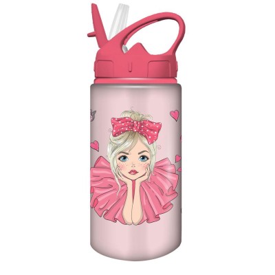 Παγούρι Παιδικό Αλουμινίου με Καλαμάκι Girl