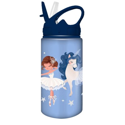 Παγούρι Παιδικό Αλουμινίου με Καλαμάκι Ballerina