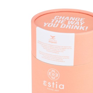 ESTIA ΘΕΡΜΟΣ COFFEE MUG SAVE THE AEGEAN 350ml PEACH FUZZ