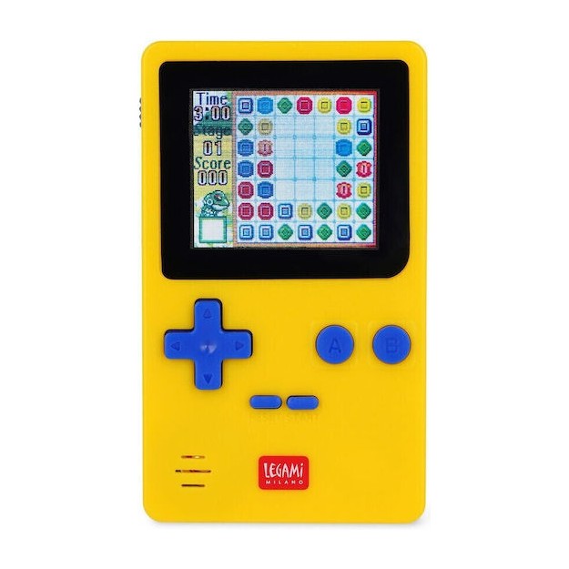 Legami Milano Super Arcade Station Ηλεκτρονική Παιδική Κονσόλα Χειρός για 4+ Ετών Κίτρινη SAS0001