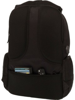 Polo Charger Σχολική Τσάντα Πλάτης Γυμνασίου - Λυκείου Μαύρη με Θήκη για Παγούρι 25lt 2025