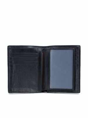 Bull Captain QB-027 Δερμάτινο Ανδρικό Πορτοφόλι με RFID Μαύρο