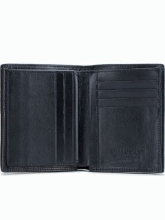 Bull Captain QB-027 Δερμάτινο Ανδρικό Πορτοφόλι με RFID Μαύρο