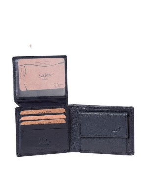 Lavor Δερμάτινο Ανδρικό Πορτοφόλι με RFID Μπλε 1-3811