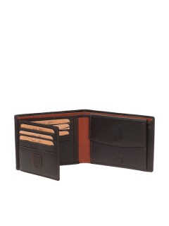 Lavor 1-5114 Δερμάτινο Ανδρικό Πορτοφόλι με RFID Καφέ