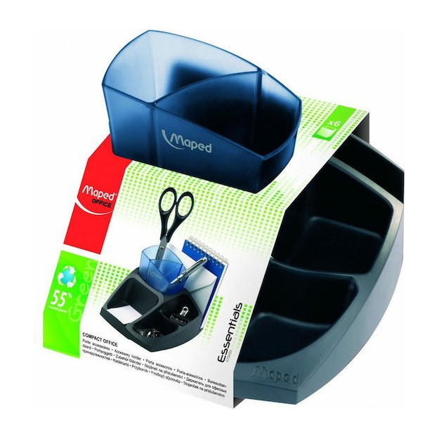 Maped Πλαστικός Οργανωτής Γραφείου Compact Office σε Μαύρο Χρώμα 1τμχ