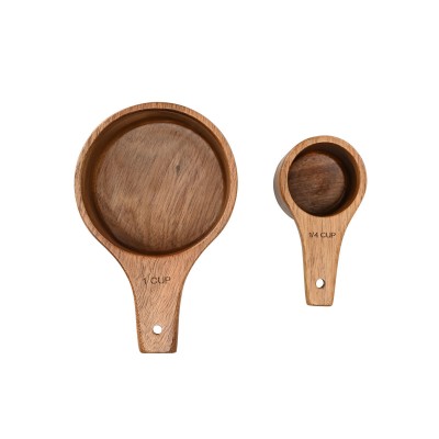 ESTIA ΞΥΛΙΝΗ ΜΕΖΟΥΡΑ ΚΟΥΖΙΝΑΣ ALLURE 13,7CM & 9,4CM ΣΕΤ