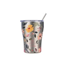 ESTIA ΘΕΡΜΟΣ COFFEE MUG SAVE THE AEGEAN 350ml SILVER BOTANIC