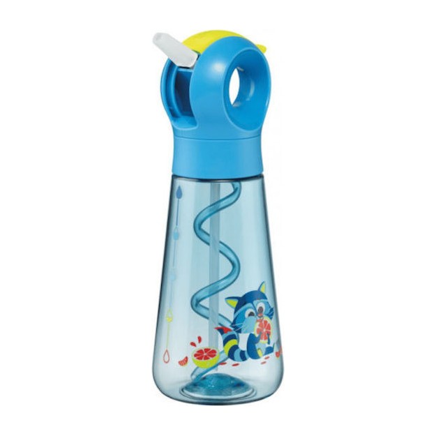 Maped Παιδικό Παγούρι Πλαστικό με Καλαμάκι Non Spill Γαλάζιο 500ml