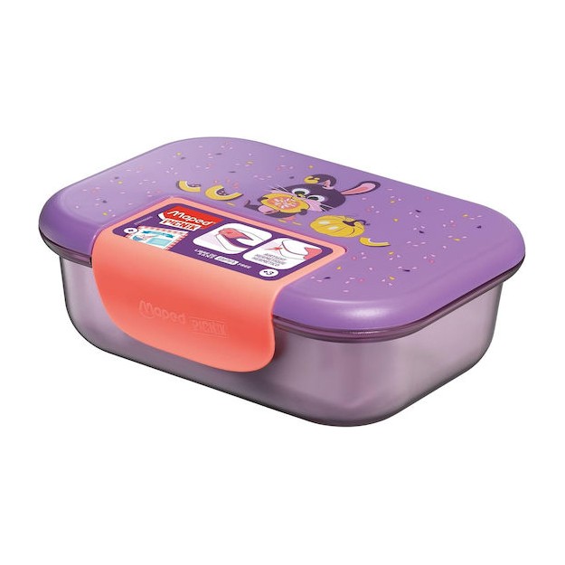 Maped Πλαστικό Παιδικό Δοχείο Φαγητού 0.9lt Μωβ