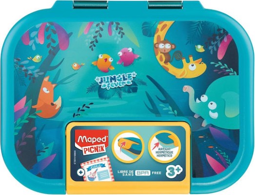 Maped Picnik Πλαστικό Παιδικό Δοχείο Φαγητού 0.9lt Tropical