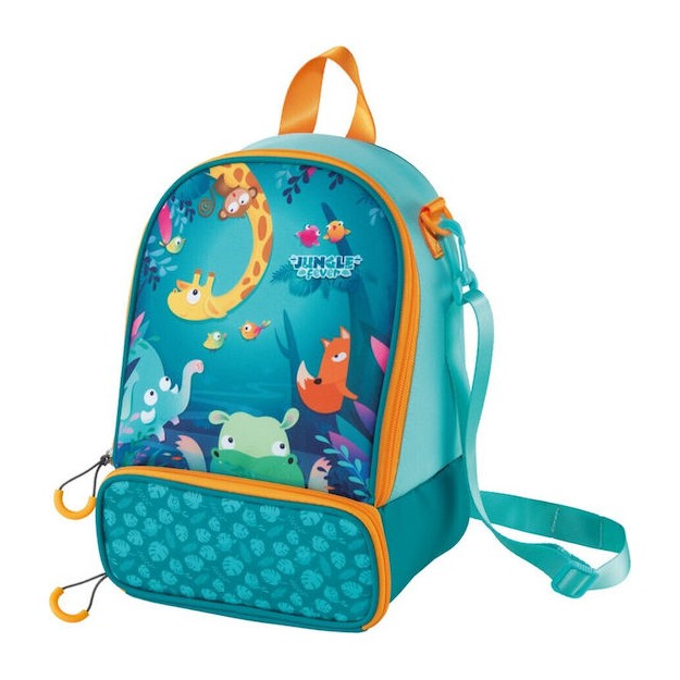 Τσαντάκι Φαγητού Χειρός 7.1lt Πολύχρωμο 17x25x21εκ. Jungle Fever