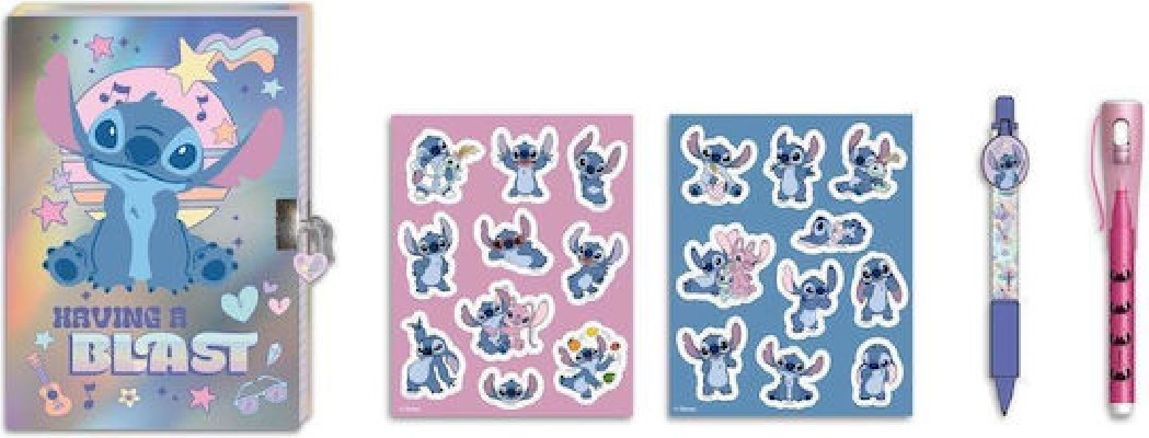 Ημερολογιο Κλειδαρια Μαγικο Στυλο Αυτοκολλητα Lilo & Stitch