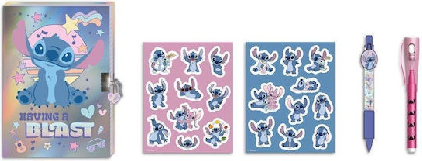 Ημερολογιο Κλειδαρια Μαγικο Στυλο Αυτοκολλητα Lilo & Stitch